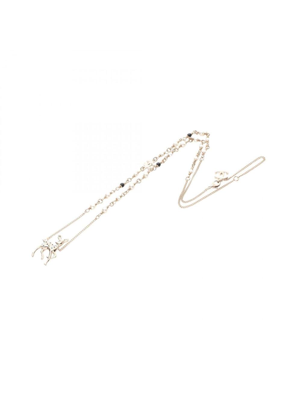 Chanel Cc Logo Pendant Necklace Metal #275898C14B - Picture 3 of 7